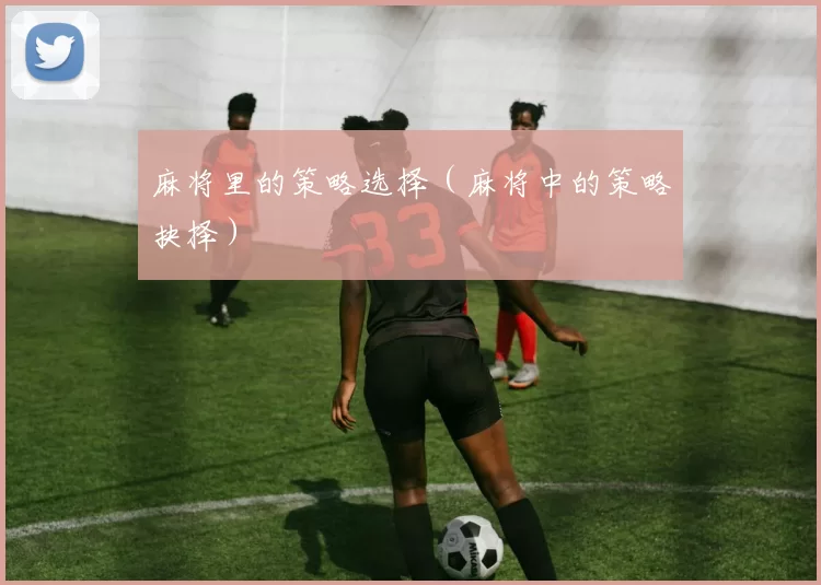 麻将里的策略选择（麻将中的策略抉择）